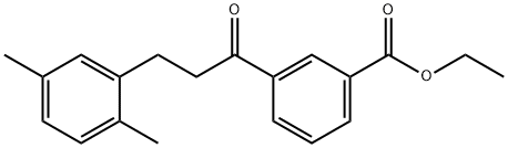 3'-CARBOETHOXY-3-(2,5-DIMETHYLPHENYL)PROPIOPHENONE 구조식 이미지