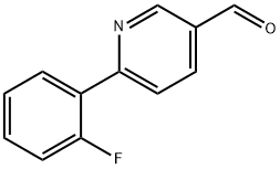 6-(2-Fluorophenyl)-3-pyridinecarbaldehyde 구조식 이미지