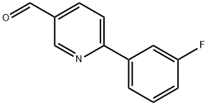 6-(3-Fluorophenyl)-3-pyridinecarbaldehyde 구조식 이미지