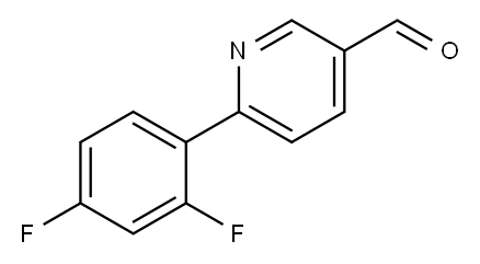 6-(2,4-Difluorophenyl)-3-pyridinecarbaldehyde 구조식 이미지