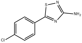 1,2,4-THIADIAZOL-3-AMINE, 5-(4-CHLOROPHENYL)- Structure