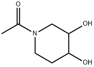 3,4-Piperidinediol, 1-acetyl- (7CI) Structure