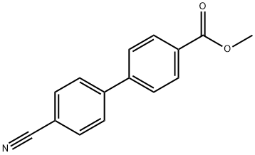 METHYL 4'-CYANO[1,1'-BIPHENYL]-4-CARBOXYLATE Structure