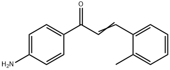 (2E)-1-(4-aminophenyl)-3-(2-methylphenyl)prop-2-en-1-one 구조식 이미지