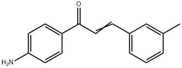 (2E)-1-(4-aminophenyl)-3-(3-methylphenyl)prop-2-en-1-one Structure