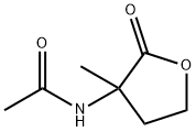 dl-3-Acetamido-perhydro-3-methyl-2-oxofuran Structure