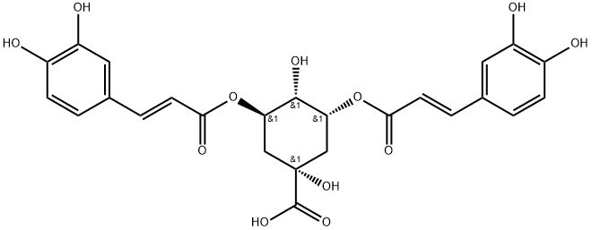 (E,E)-3,5-Di-O-caffeoylquinic acid 구조식 이미지