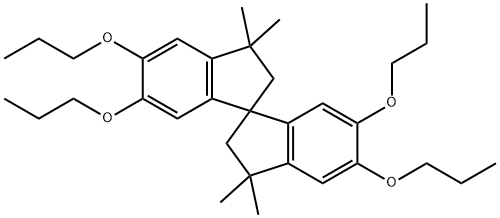 3,3,3',3'-TETRAMETHYL-5,5',6,6'-TETRAPROPOXY-1,1'-SPIROBIINDANE Structure