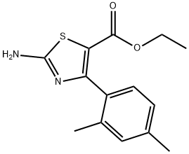 2-AMINO-4-(2,4-DIMETHYLPHENYL)-5-THIAZOLECARBOXYLIC ACID ETHYL ESTER Structure