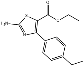 2-AMINO-4-(4-ETHYLPHENYL)-5-THIAZOLECARBOXYLIC ACID ETHYL ESTER Structure