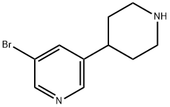 3-broMo-5-(piperidin-4-yl)pyridine 구조식 이미지