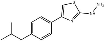 4-[4-(2-METHYLPROPYL)PHENYL]-2(3H)-THIAZOLONE HYDRAZONE Structure