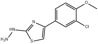 4-(3-CHLORO-4-METHOXYPHENYL)-2(3H)-THIAZOLONE HYDRAZONE 구조식 이미지