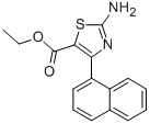 2-AMINO-4-(1-NAPHTHALENYL)-5-THIAZOLECARBOXYLIC ACID ETHYL ESTER 구조식 이미지