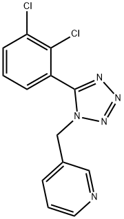 3-[[5-(2,3-DICHLOROPHENYL)-1H-TETRAZOL-1-YL]METHYL]PYRIDINE HYDROCHLORIDE Structure