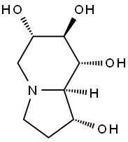 1,6,7,8-Indolizinetetrol, octahydro-, (1R,6S,7R,8R,8aR)- Structure