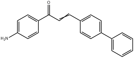 (2E)-1-(4-aminophenyl)-3-biphenyl-4-ylprop-2-en-1-one 구조식 이미지