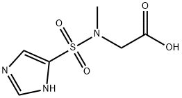 [(1H-imidazol-5-ylsulfonyl)(methyl)amino]acetic acid 구조식 이미지