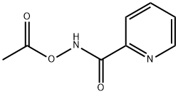 Hydroxylamine, O-acetyl-N-picolinoyl- Structure