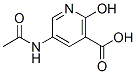 니코틴산,5-아세트아미도-2-하이드록시-(7CI) 구조식 이미지
