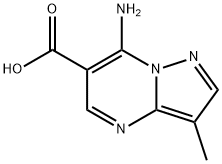 피라졸로[1,5-a]피리미딘-6-카르복실산,7-아미노-3-메틸-(7CI) 구조식 이미지