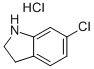 6-CHLORO-2,3-DIHYDRO-1H-INDOLE HYDROCHLORIDE Structure
