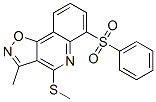 Isoxazolo[4,5-c]quinoline,  3-methyl-4-(methylthio)-6-(phenylsulfonyl)- Structure