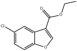 Ethyl 5-chlorobenzofuran-3-carboxylate 구조식 이미지