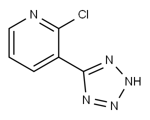 2-chloro-3-(1H-tetrazol-5-yl)-pyridine 구조식 이미지