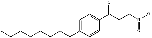 3-nitro-1-(4-octylphenyl)-preopanone 구조식 이미지