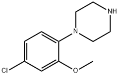 1-(4-chloro-2-Methoxyphenyl)piperazine Structure