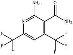 2-Amino-4,6-bis(trifluoromethyl)nicotinamide Structure