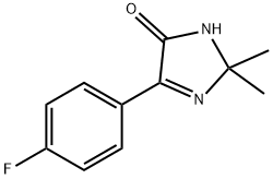 5-(4-Fluorophenyl)-2,2-dimethyl-2,3-dihydro-4H-imidazol-4-one 구조식 이미지