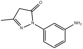 2-(3-aminophenyl)-2,4-dihydro-5-methyl-3H-pyrazol-3-one  Structure