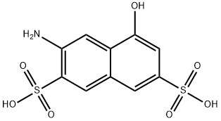 8-하이드록시-2-나프틸아민-3,6-디술폰산 구조식 이미지