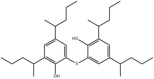 2,2'-thiobis(4,6-di-sec-pentylphenol)  구조식 이미지