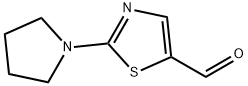 2-PYRROLIDIN-1-YL-1,3-THIAZOLE-5-CARBALDEHYDE 구조식 이미지