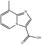 IMidazo[1,2-a]pyridine-3-carboxylic acid, 8-Methyl- 구조식 이미지