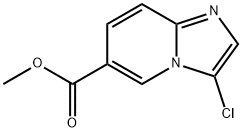 IMidazo[1,2-a]pyridine-6-carboxylic acid, 3-chloro-, Methyl ester Structure