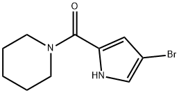 1-[(4-bromo-1H-pyrrol-2-yl)carbonyl]piperidine(SALTDATA: FREE) Structure