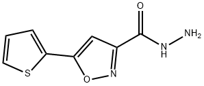 5-THIOPHEN-2-YL-ISOXAZOLE-3-CARBOXYLIC ACID HYDRAZIDE Structure