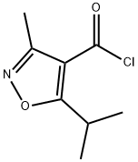 4-이속사졸카르보닐클로라이드,3-메틸-5-(1-메틸에틸)-(9CI) 구조식 이미지