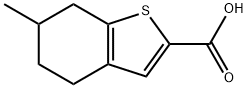 6-methyl-4,5,6,7-tetrahydrobenzo[b]thiophene-2-carboxylic acid Structure