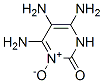 2(1H)-Pyrimidinone,  4,5,6-triamino-,  3-oxide Structure