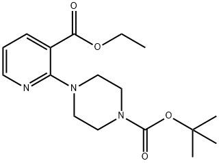 1-Boc-4-(3-ethoxycarbonyl-pyridin-2-yl)-piperazine 구조식 이미지