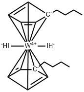 BIS(BUTYLCYCLOPENTADIENYL)TUNGSTEN DIIODIDE Structure