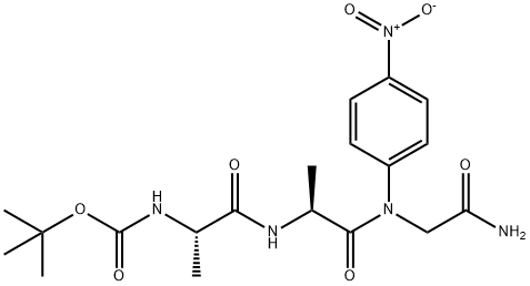 BOC-ALA-ALA-GLY-PNA Structure