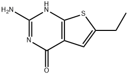 Thieno[2,3-d]pyrimidin-4(1H)-one, 2-amino-6-ethyl- Structure