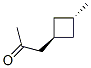 2-Propanone, 1-(3-methylcyclobutyl)-, trans- (9CI) Structure