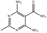 4,6-DIAMINO-2-METHYLPYRIMIDINE-5-CARBOXAMIDE Structure